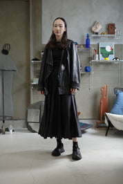 80's Lamb black leather jacket