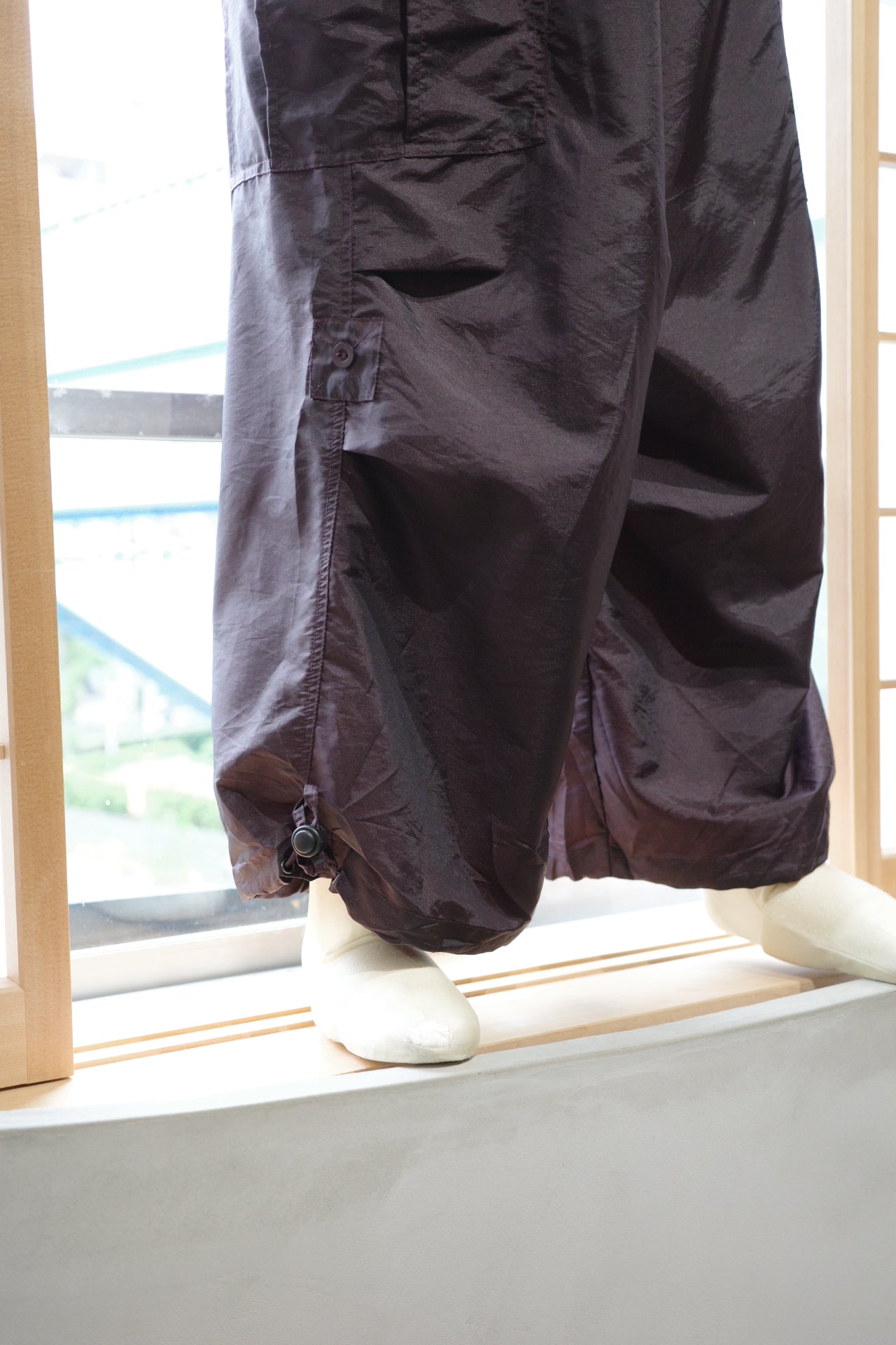Nylon cargo pants