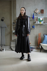French silk long skirts
