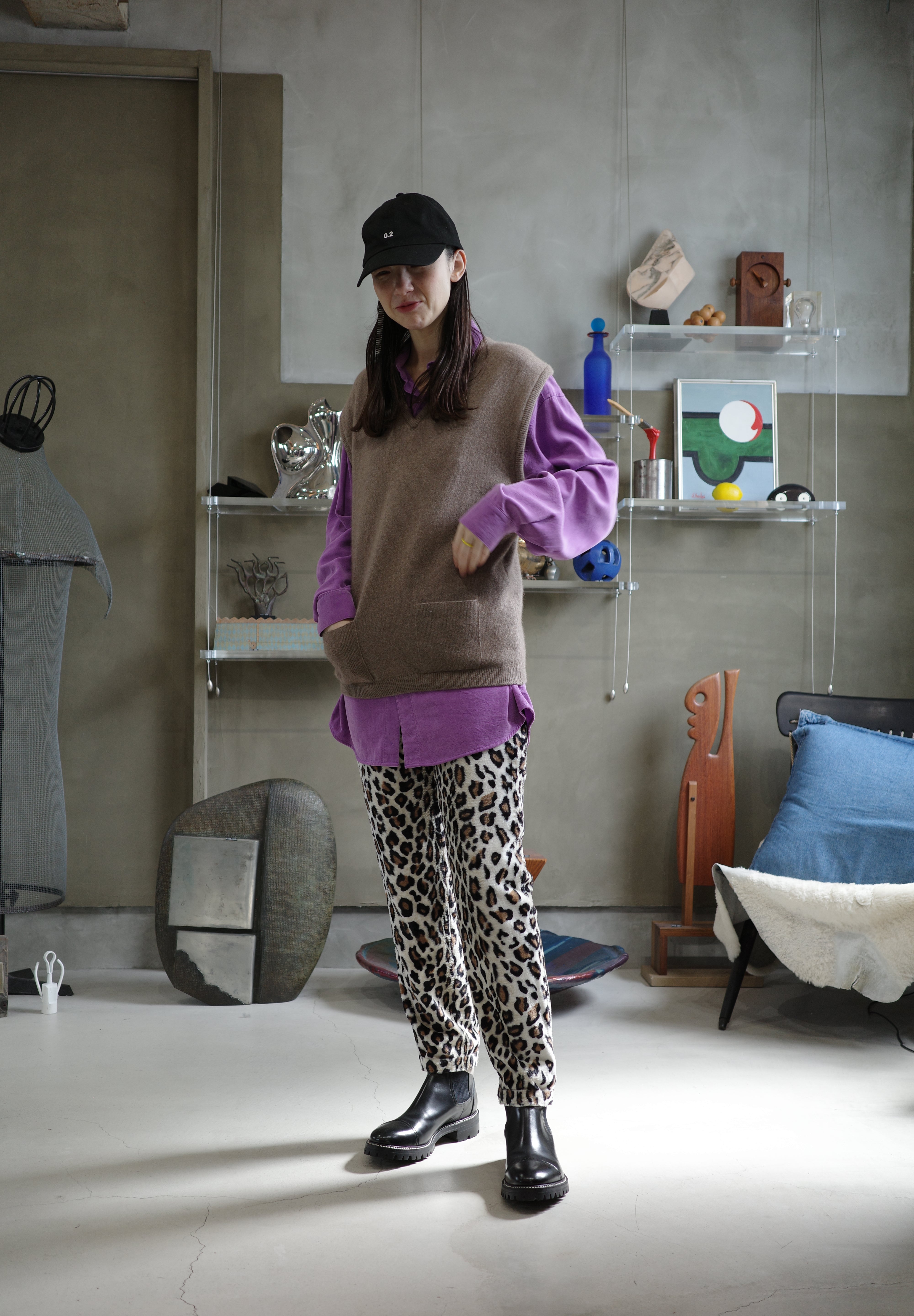 Purple Tencel shirts