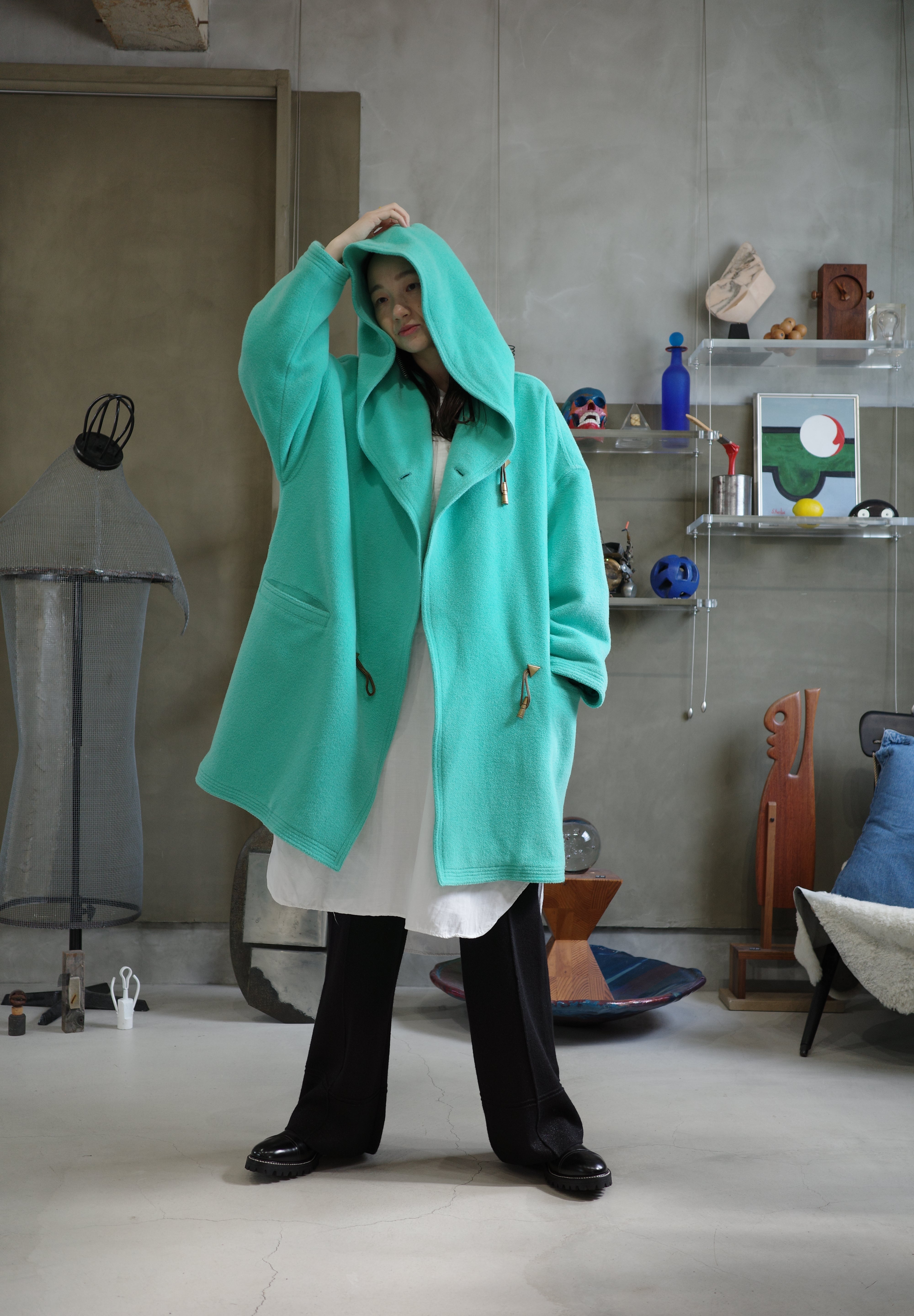 80's Gianni Versace Wool alpaca coat