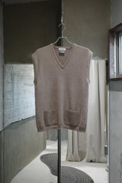 70's Wool / mink knitting vest