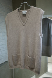 70's Wool / mink knitting vest