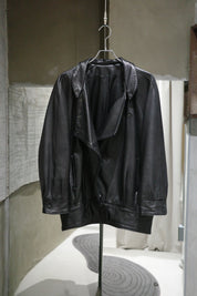 80's Lamb black leather jacket