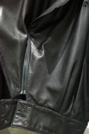 80's Lamb black leather jacket