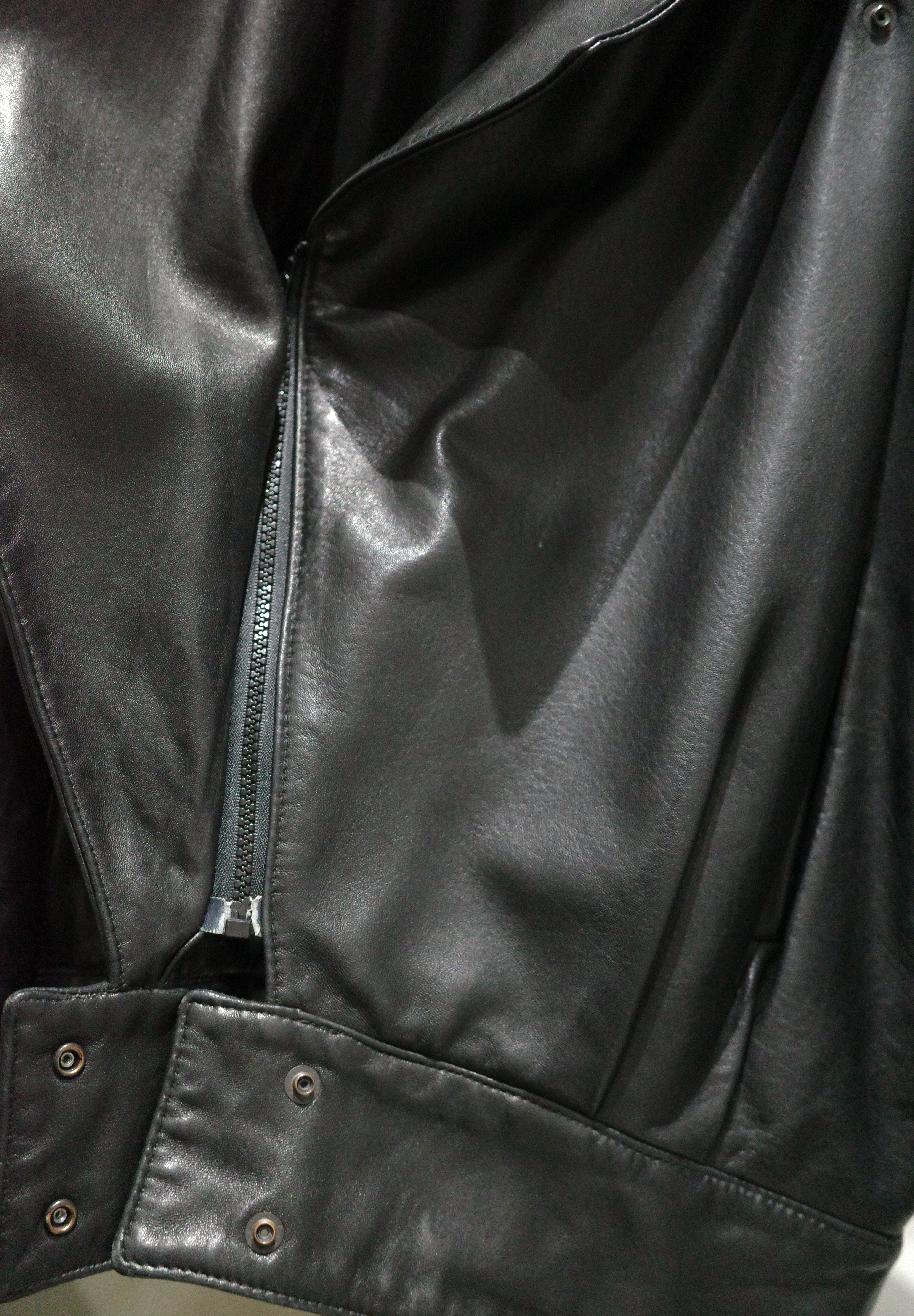80's Lamb black leather jacket