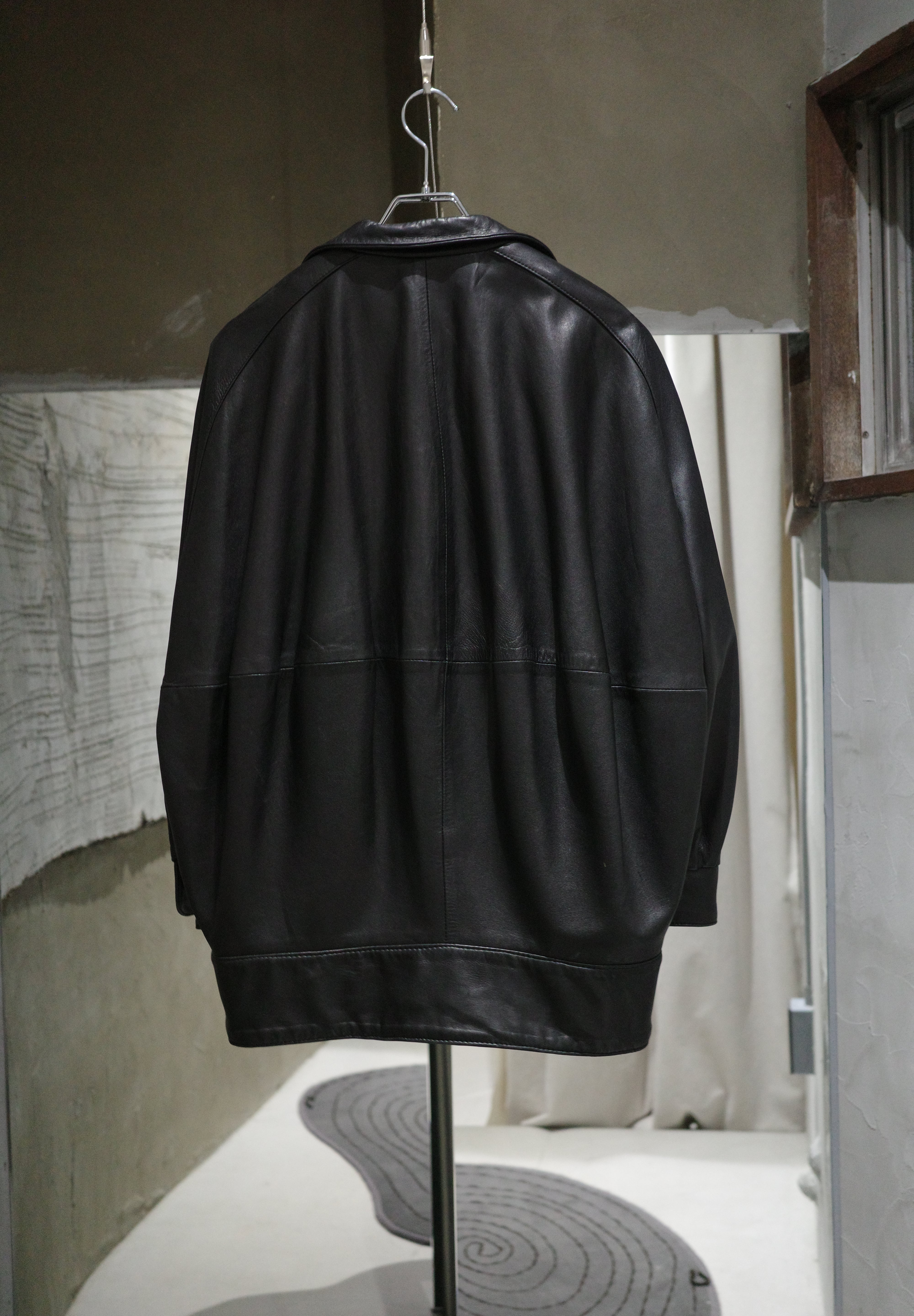 80's Lamb black leather jacket