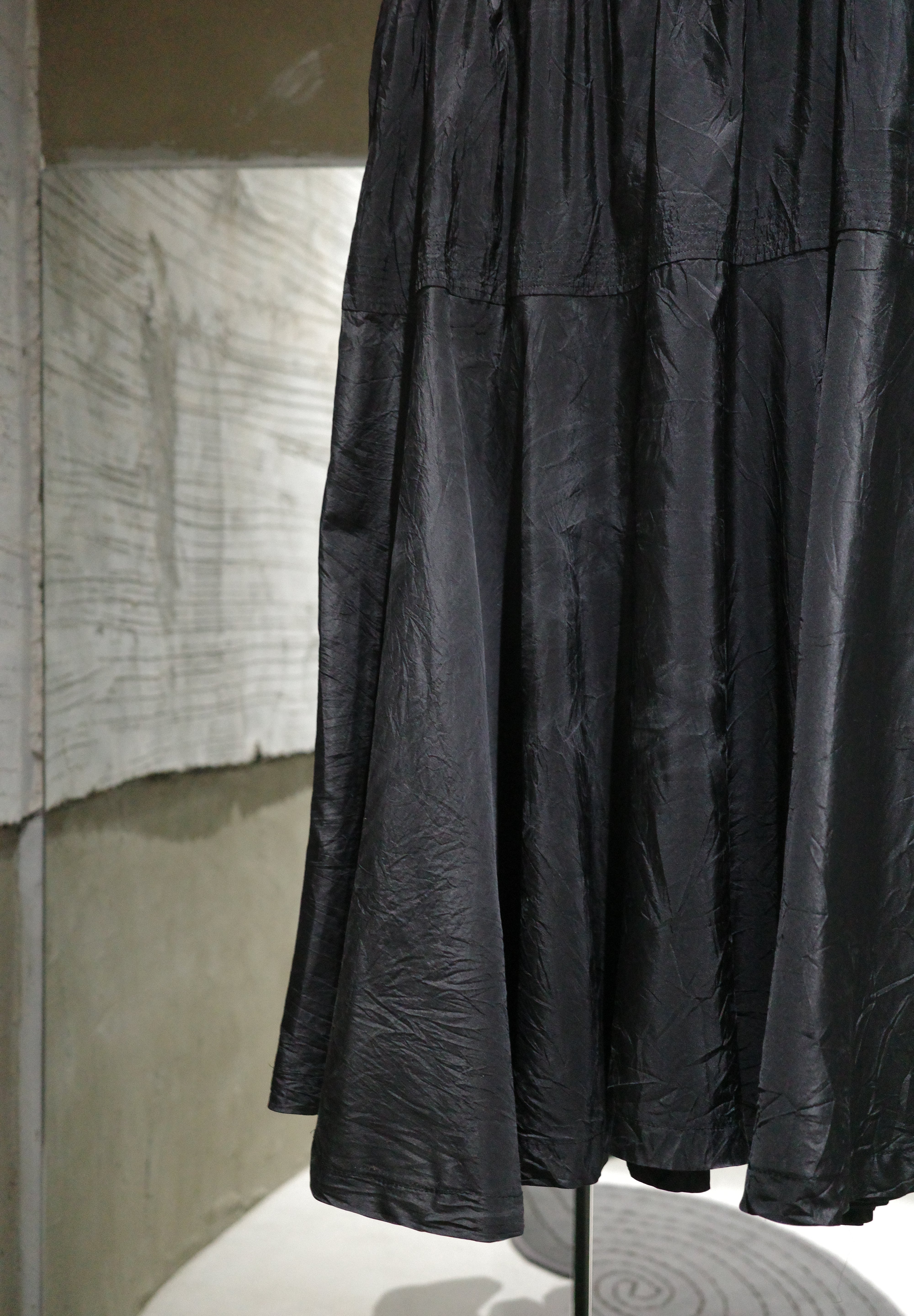 French silk long skirts