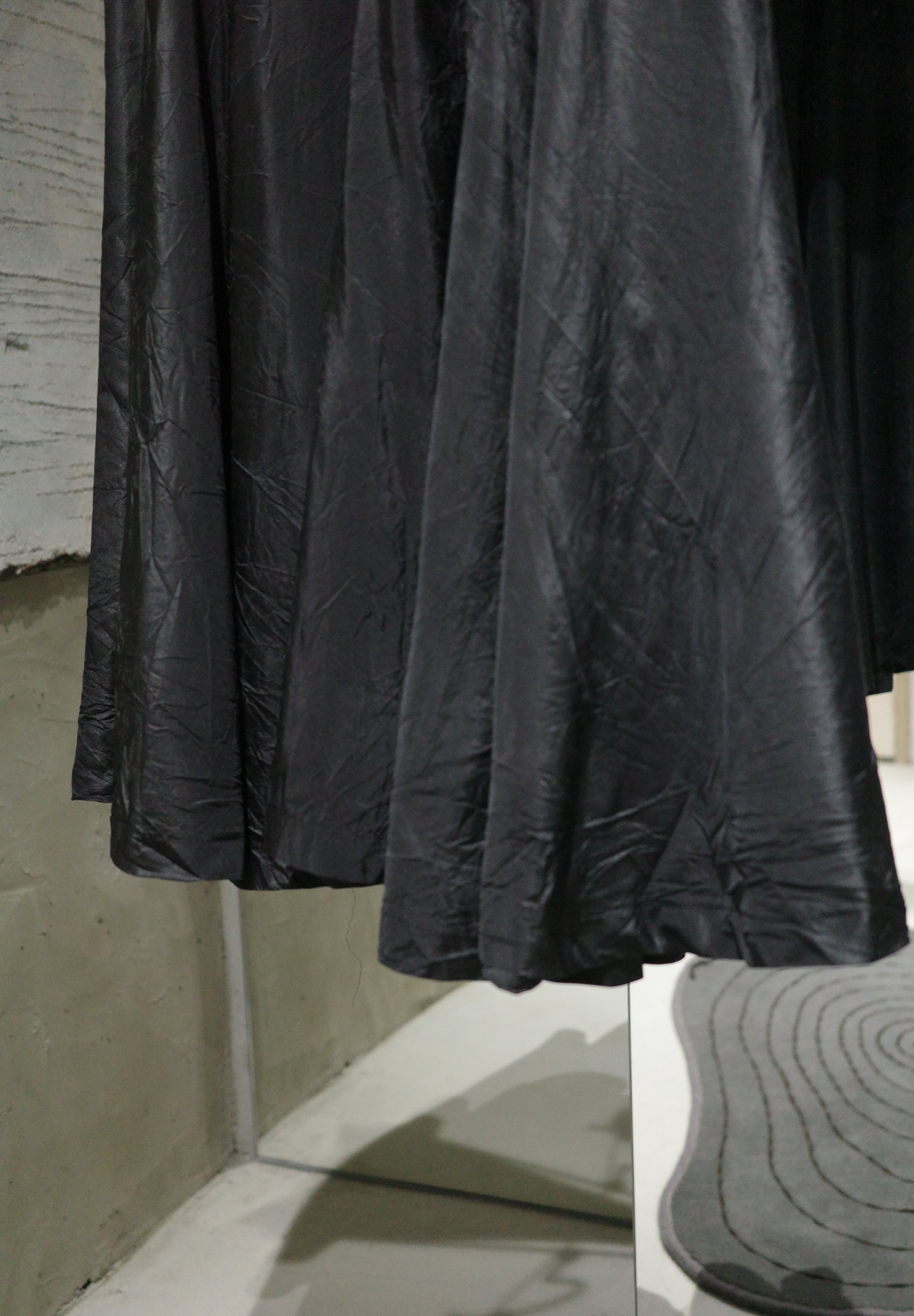 French silk long skirts