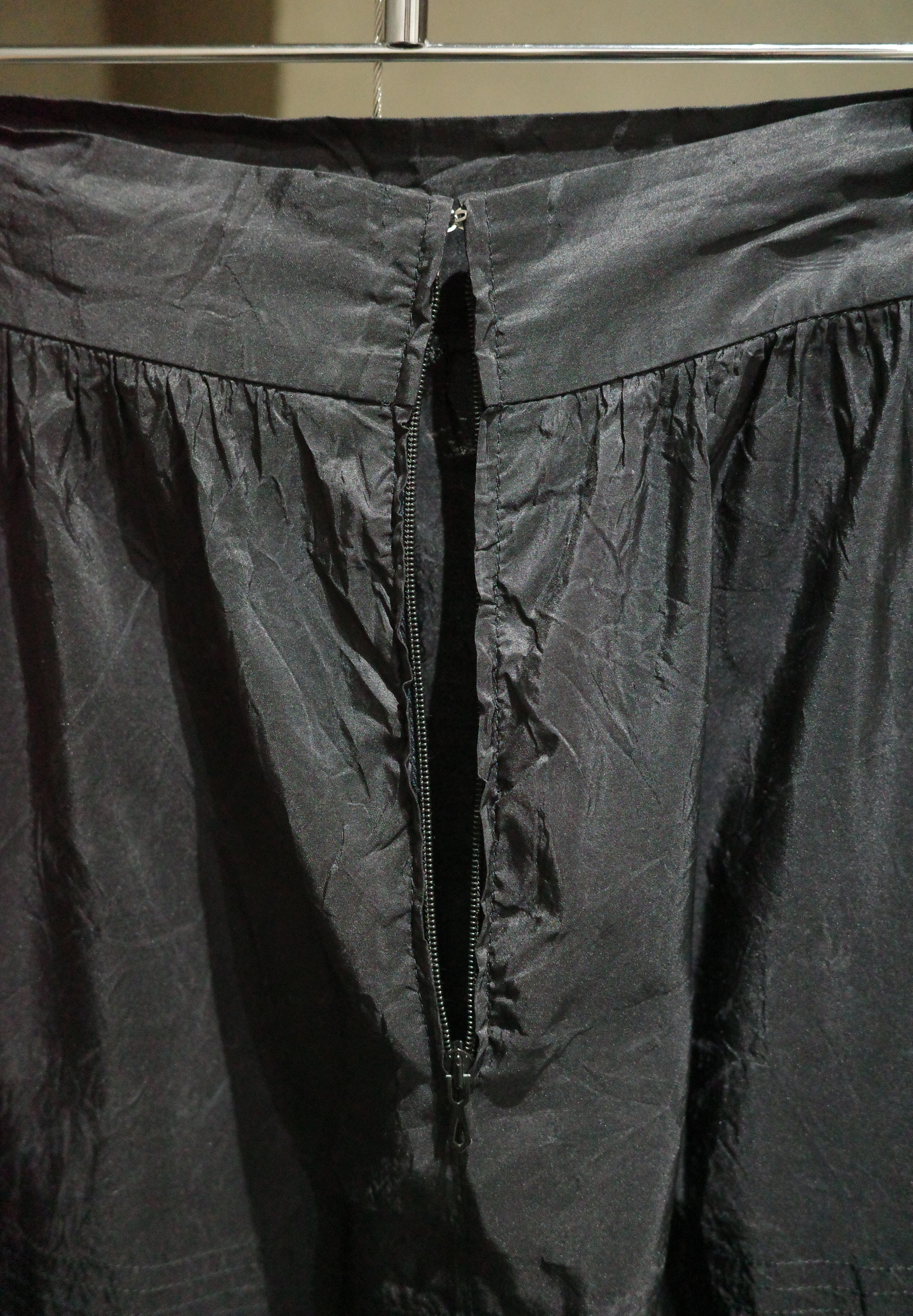 French silk long skirts