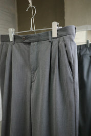 Zenella wool 2 tuck slacks
