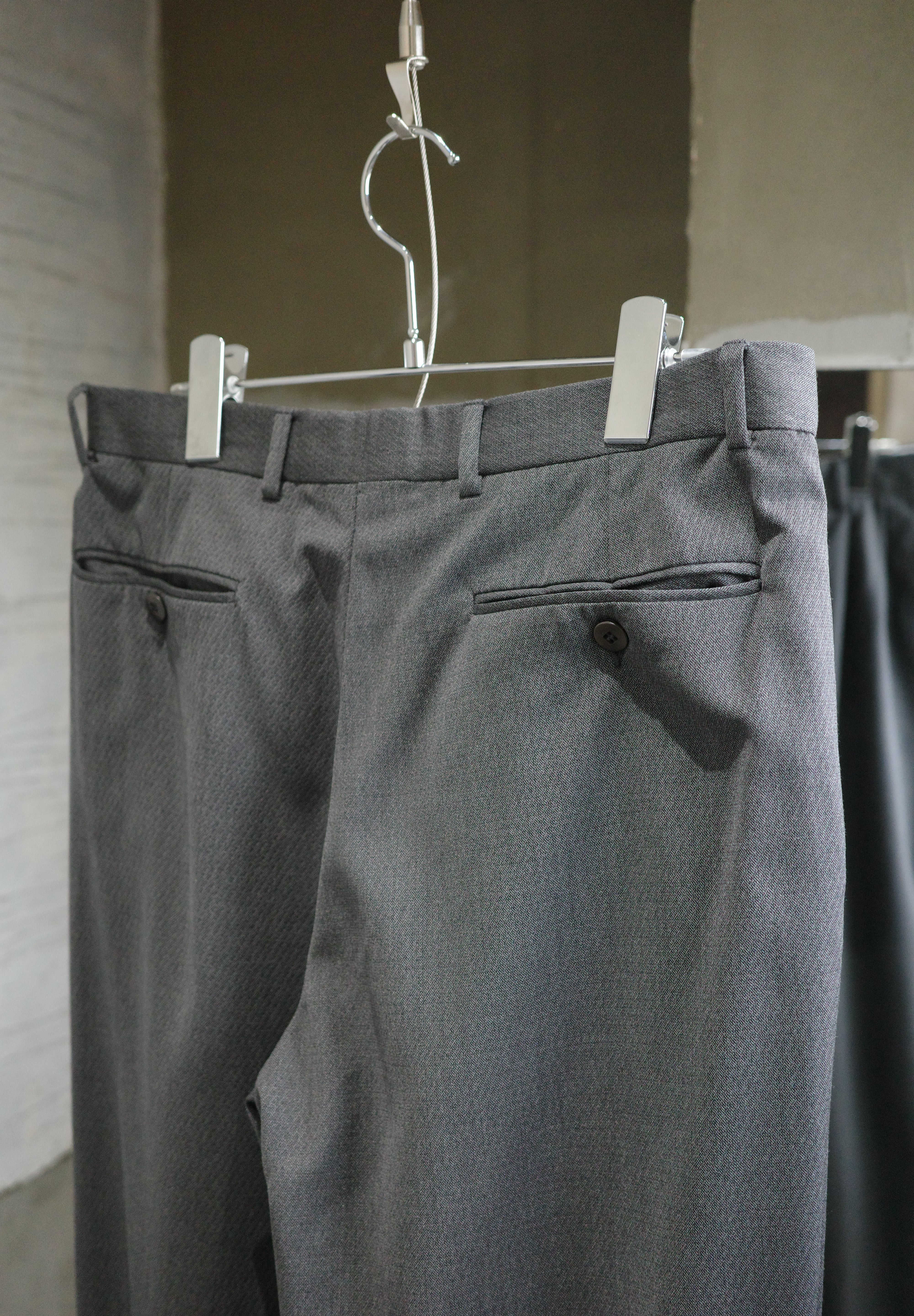 Zenella wool 2 tuck slacks