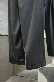 Zenella wool 2 tuck slacks
