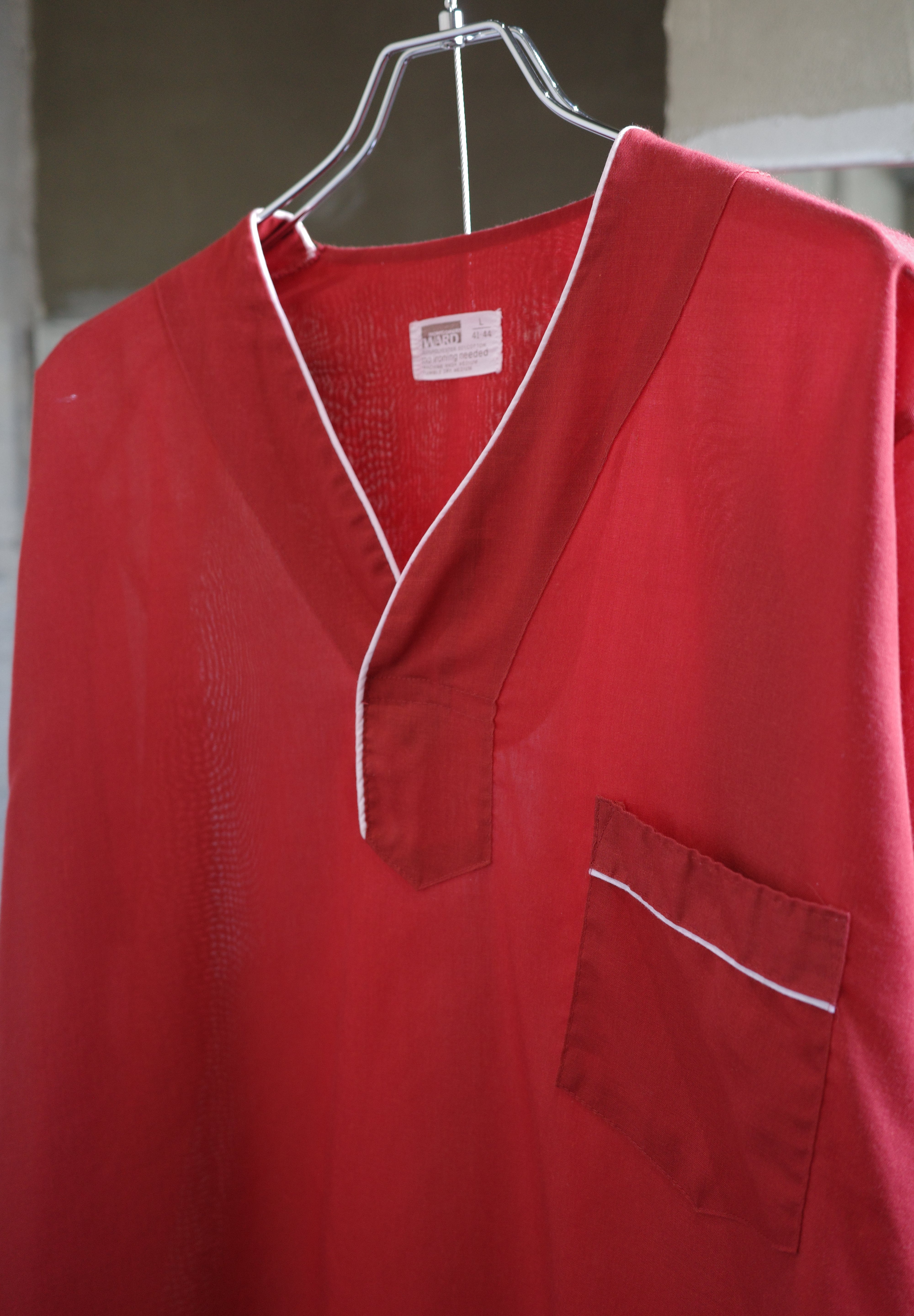 Red V neck tops
