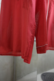 Red V neck tops