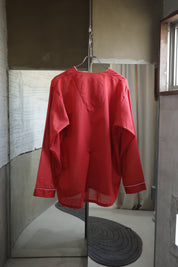 Red V neck tops