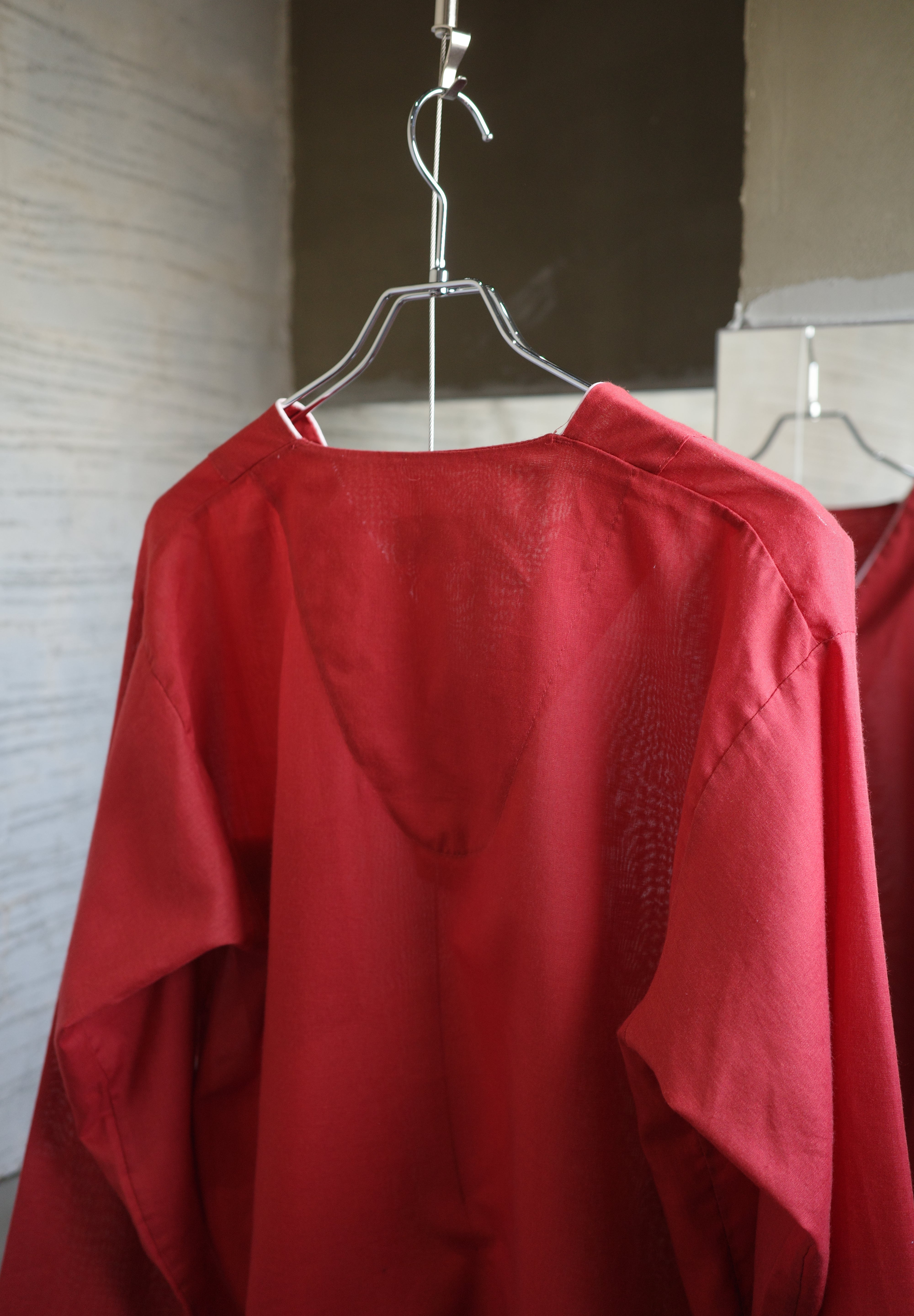 Red V neck tops
