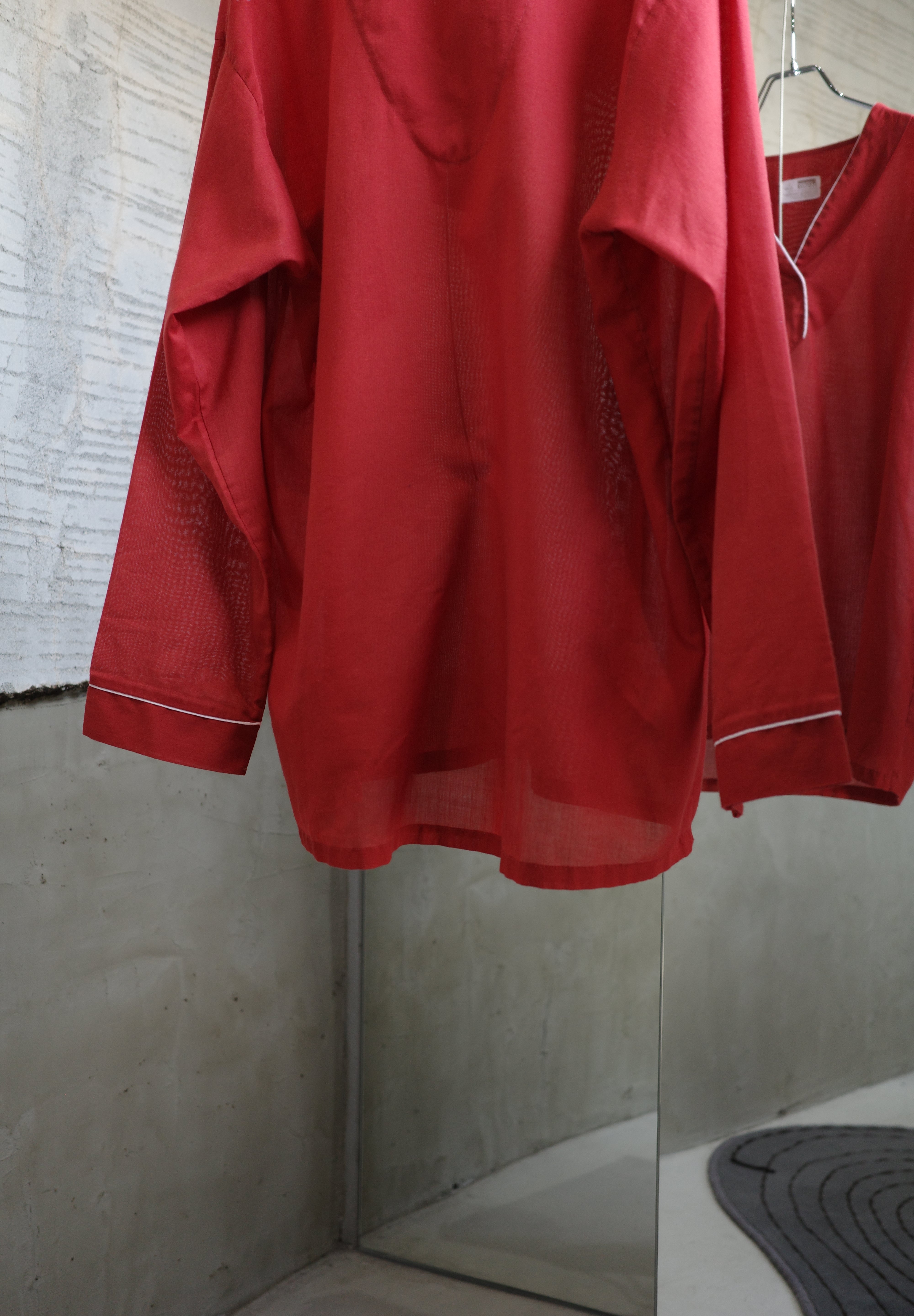Red V neck tops
