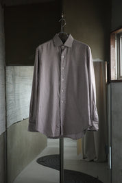 90's Brown gingam cotton shirts