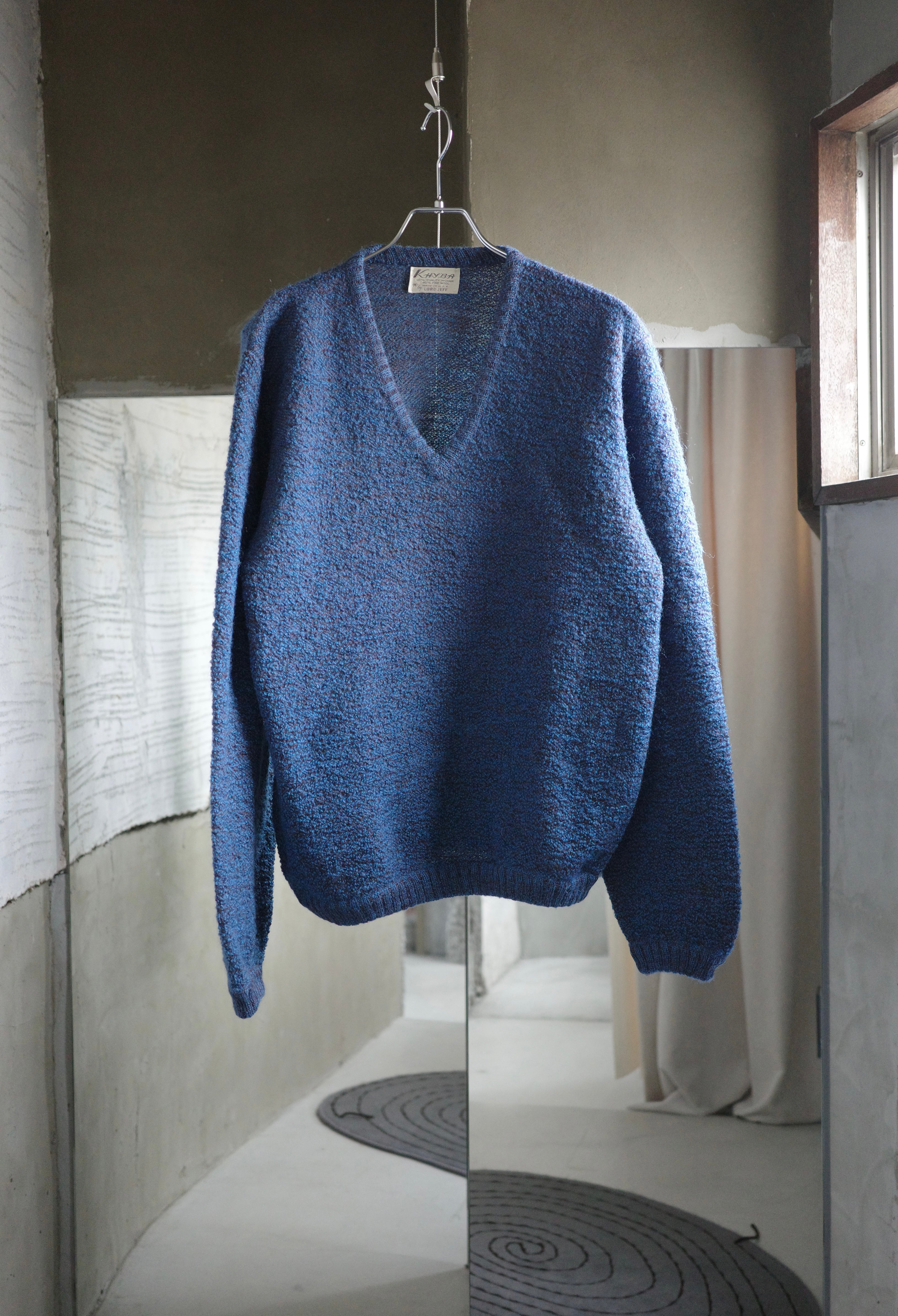 60's Mohair V neck knit
