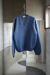 60's Mohair V neck knit