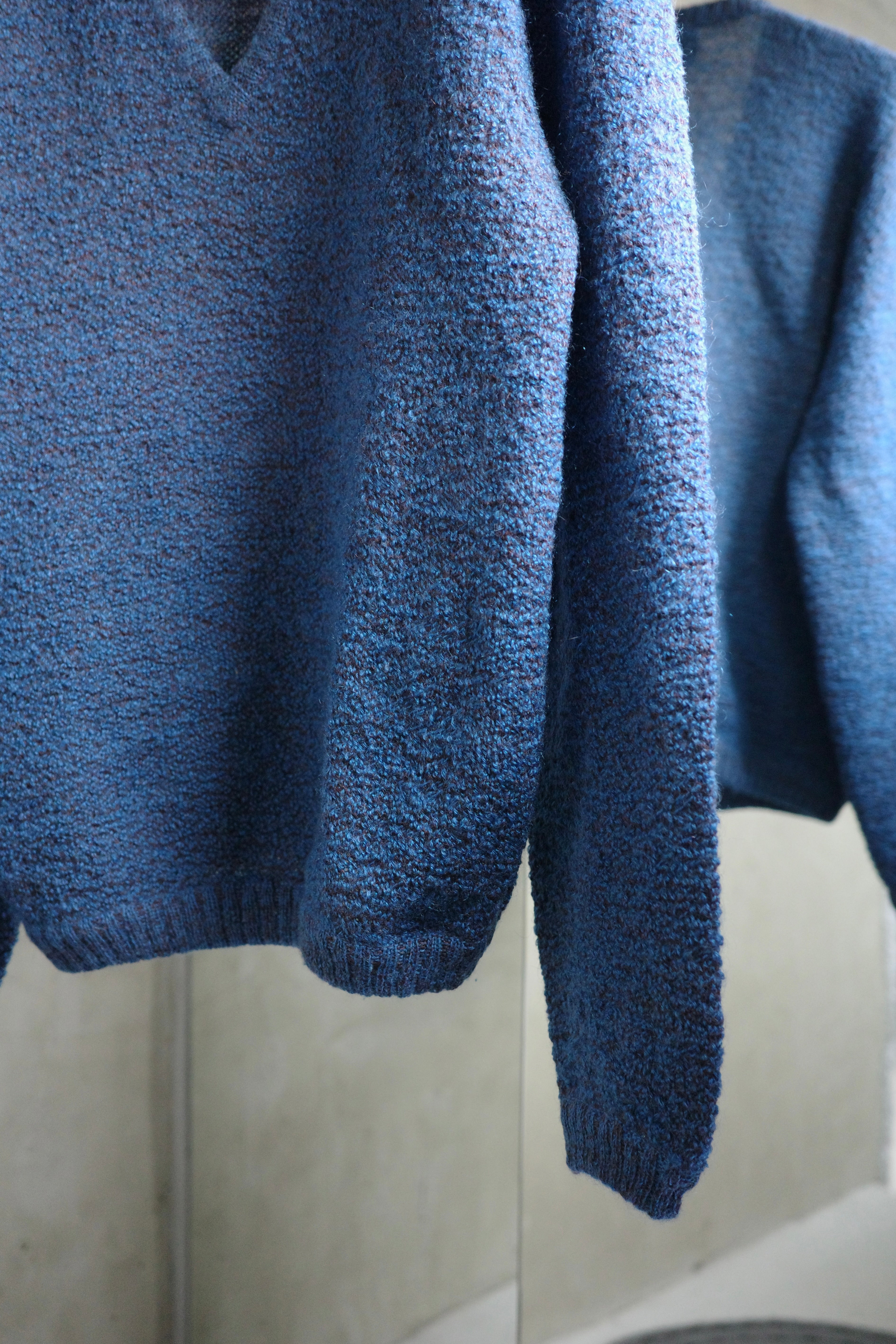 60's Mohair V neck knit