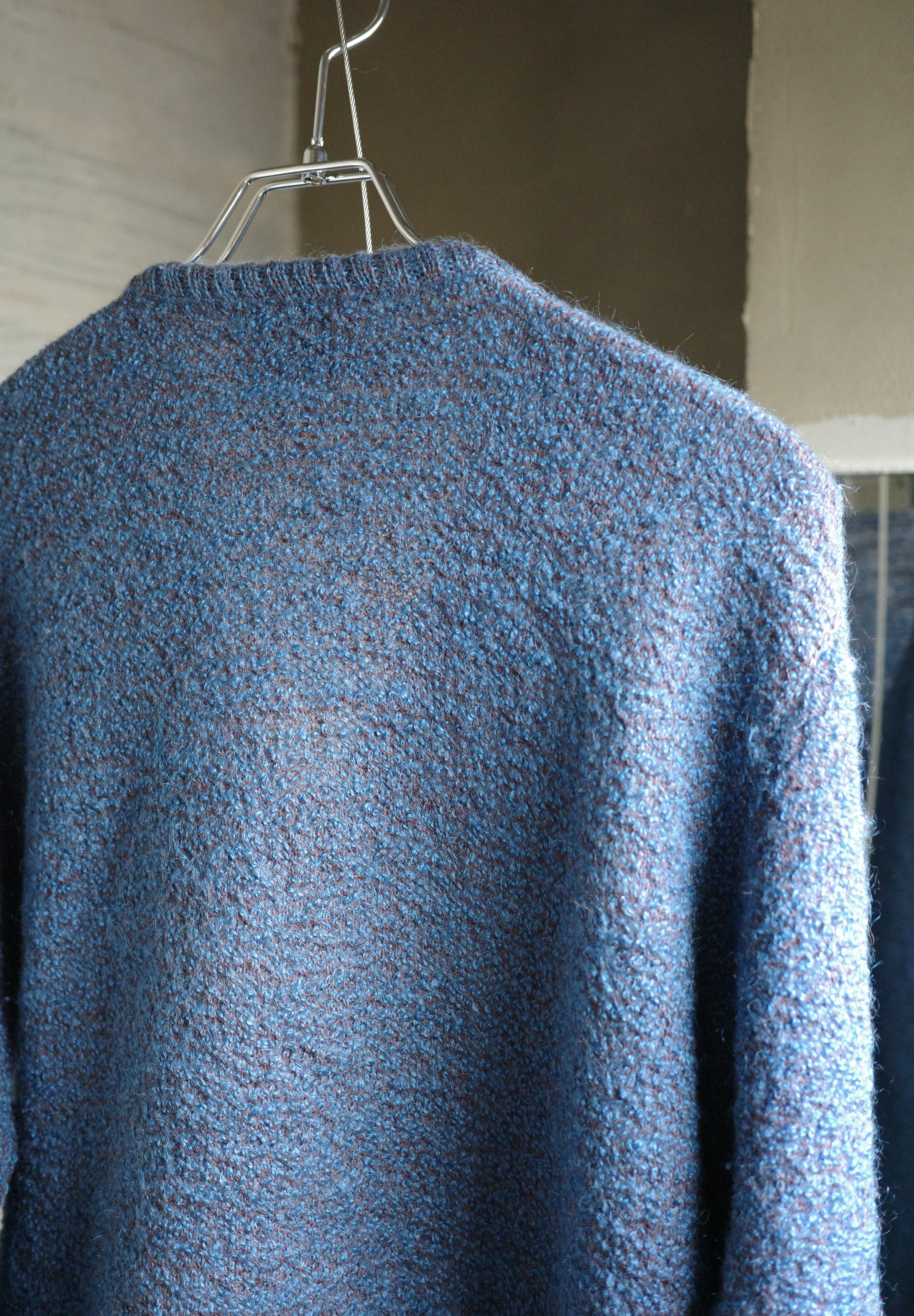 60's Mohair V neck knit