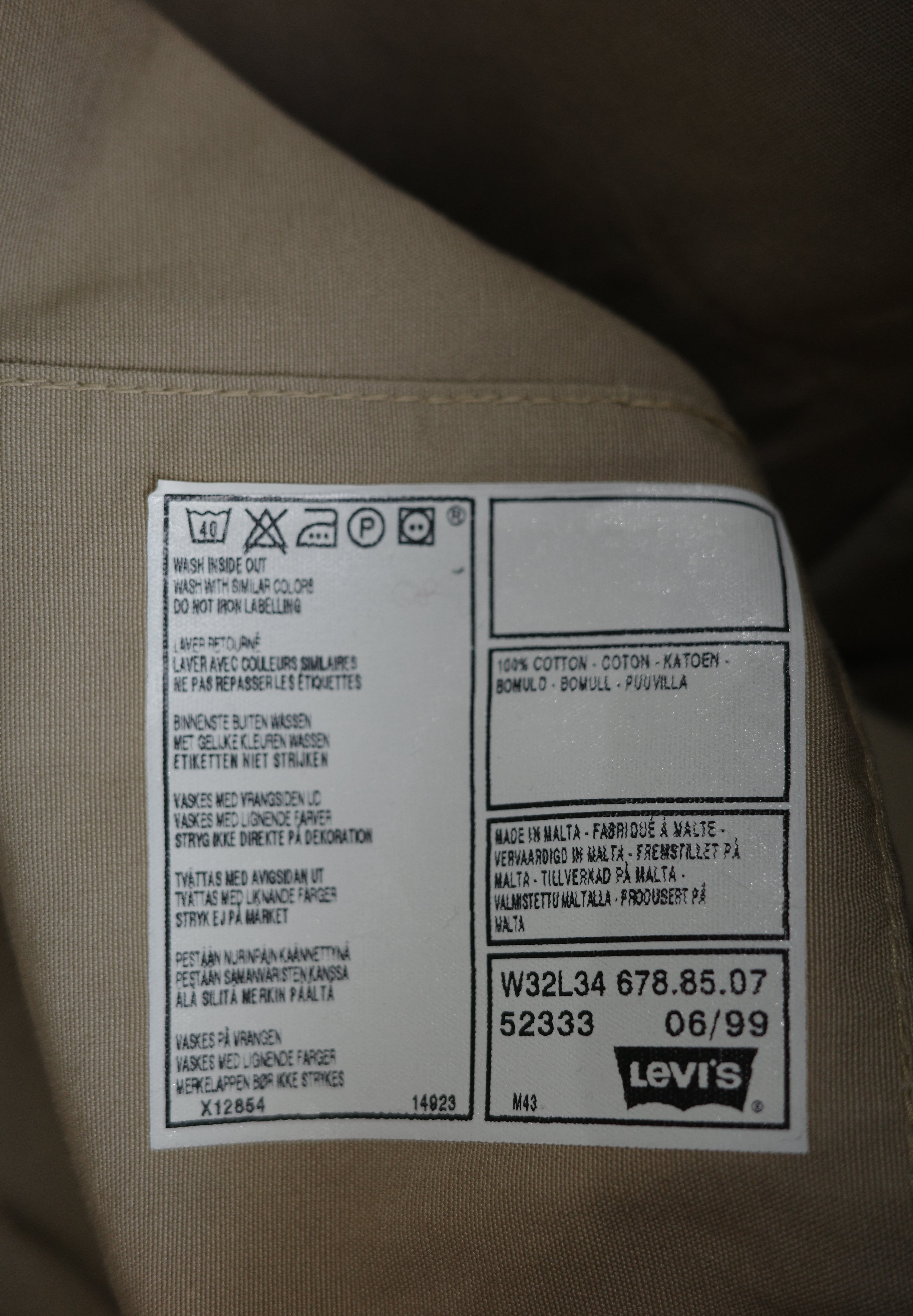 Levi's "All duty" Cotton pants