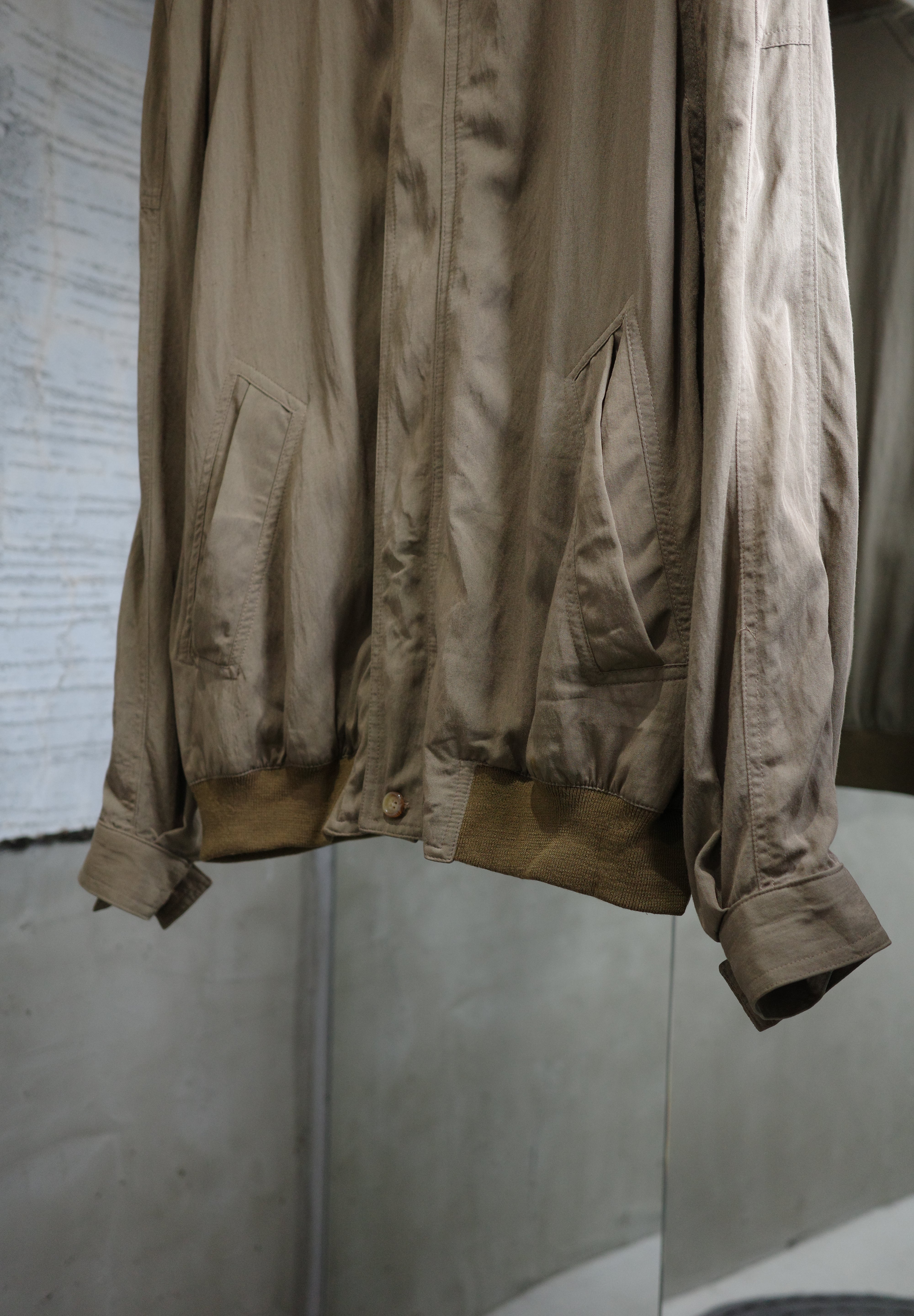 Rayon bomber jacket