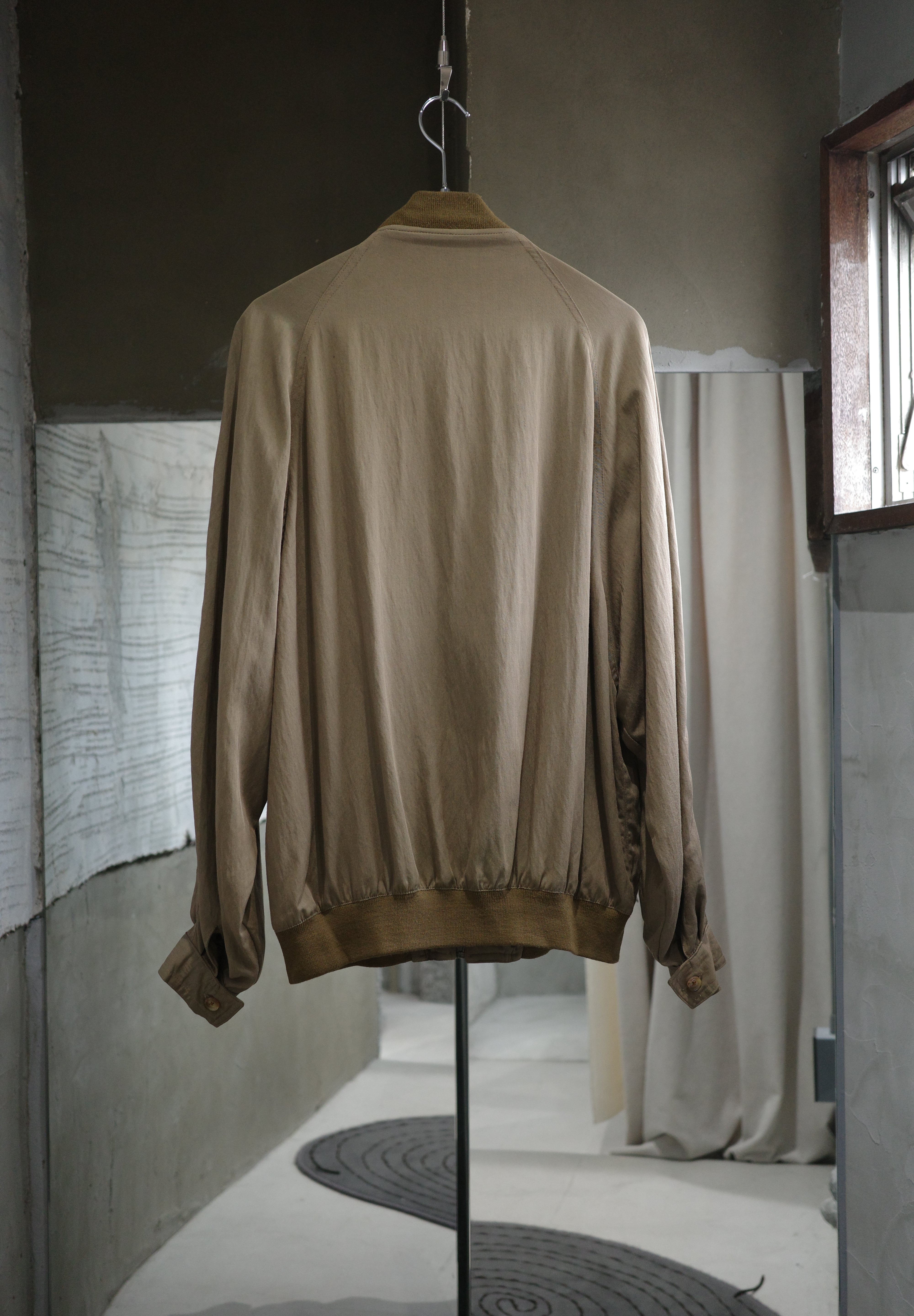 Rayon bomber jacket